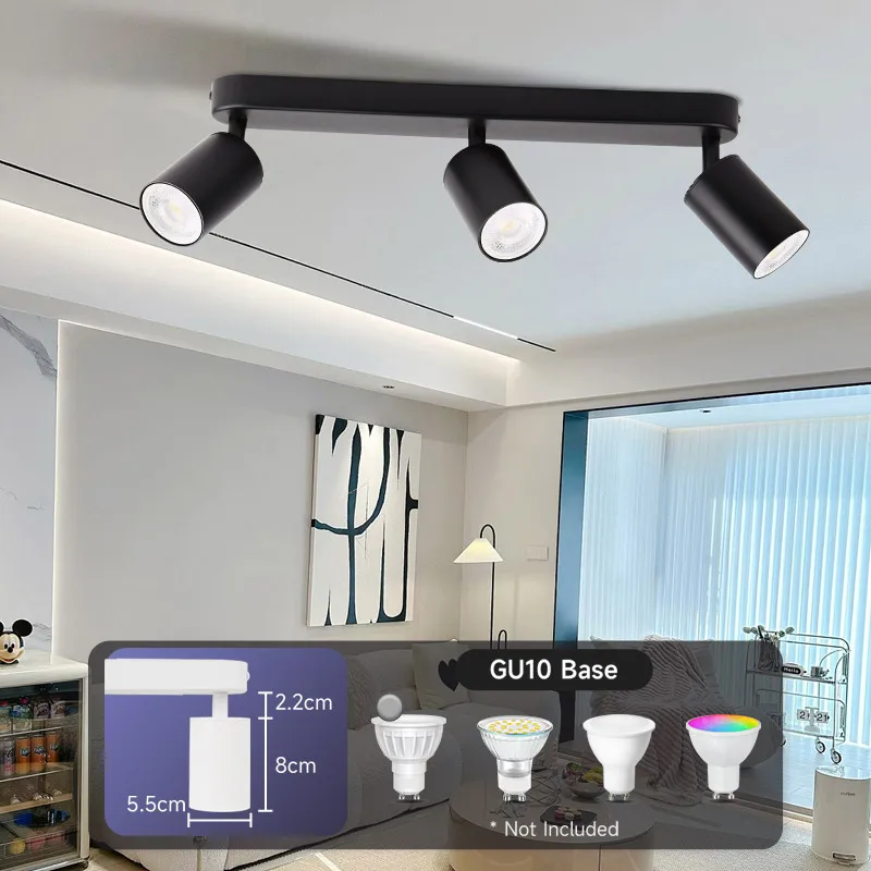 110 V 220 V LED-Deckenleuchte Ersatz GU10 Glühbirne Deckenstrahler für Schlafzimmer Wohnzimmer Flur Küche Deckenleuchte