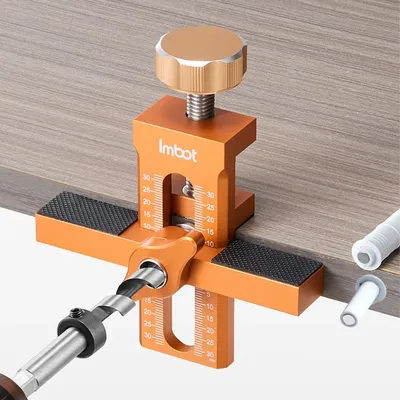 Woodworking Cabinet Door Installation Jig, Door Panel Installation Rebounding Device Drilling Tool 2 In 1 Quick Positioning Tool
