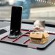 Tappetino antiscivolo per cruscotto auto, tappetino porta telefono in silicone multifunzionale con targa di parcheggio temporanea, supporto GPS e organizer portaoggetti per console auto