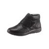 Stiefelette WALDLÄUFER, Damen, Gr. 5,5, schwarz (schwarz, gemustert), Nubukleder, Lackleder, Basic, Schuhe