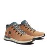 Schnürboots TIMBERLAND "SPRINT TREKKERMID LACE UP SNEAKER", Gr. 43,5, md braun nubuck w grün, Leder, sportlich, Schuhe, Winterschuhe, Sneakerboots, Winterboots