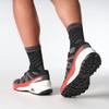 Trailrunningschuh SALOMON "SPEEDCROSS PEAK", Gr. 49, schwarz, asphalt, fiery rot, Synthetik, Textil, sportlich, Schuhe