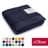 Handtuch S.OLIVER "s.Oliver, Premium Qualität, 600 gr/m², auch als Sets erhältlich", blau (marineblau), B:50cm L:100cm, Walkfrottier, Obermaterial: 100% Baumwolle, Handtücher (Packung), große Farbauswahl, auch als Duschtuch, Waschhandschuh, Gästetuch