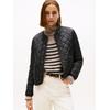 Steppjacke TOMMY HILFIGER "LW PADDED REG QUILTED JACKET", Damen, Gr. XS (34), schwarz, Steppware, Obermaterial: 100% Nylon, unifarben, casual, Rundhals, Langarm, Jacken