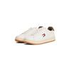 Plateausneaker TOMMY JEANS "ARCHIVE' 98", Damen, Gr. 37, ivory, braun, Nappaleder, Textil, sportlich, Schuhe, Freizeitschuh, Halbschuh, Schnürschuh, mit Logoaufnäher an der Zunge