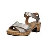 Riemchensandale GABOR COMFORT "Gabor Comfort Sandalen Leder", Damen, Gr. 41, puder, Leder, casual, Schuhe