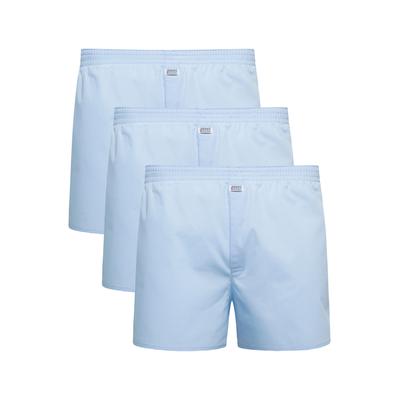 Webboxer JOCKEY "EVERYDAY WOVEN BOXER", Herren, Gr. S, shirting blau, Webqualität, Obermaterial: 100% Baumwolle, unifarben, normal, Unterhosen, Eingriff mit Knopfverschluß, Mittlere Bundhöhe, Lockere Passform Image
