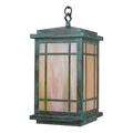 Gracie Oaks Kusiak 1-Light Outdoor Hanging Lantern Glass/Metal in Brown | 14.5 H x 8 W x 8 D in | Wayfair 8D93905DC8934DAF982A8571C5886330