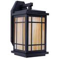 Gracie Oaks Kusiak 1-Light Outdoor Wall Lantern Glass in Yellow | 15.5 H x 8 W x 9 D in | Wayfair A69E524CEDD644BEAB07BB3E087E9326