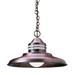 Arroyo Craftsman Newport 1-Light Outdoor Pendant Glass/Metal in Gray/Black | 10.38 H x 46.38 W x 17 D in | Wayfair NH-17M-S