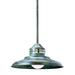 Arroyo Craftsman Newport 1-Light Outdoor Pendant Glass/Metal in Gray/White/Yellow | 8.12 H x 32 W x 17 D in | Wayfair NSH-17GW-P