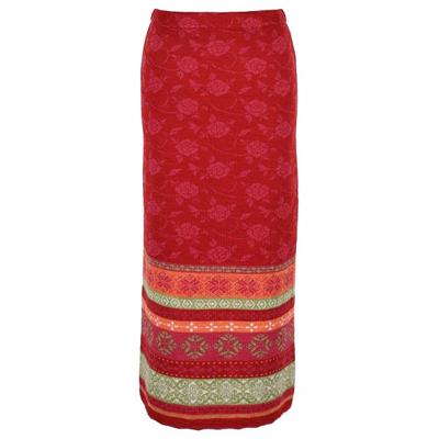 Flomax - Women's Strickrock Lang Hedda - Rock Gr XL mohnrot / himbeer Image