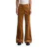 Chinohose MARC O'POLO "aus hochwertigem Organic Cotton-Mix", Damen, Gr. 38, Normalgrößen, braun (warm braun), Cord, Obermaterial: 82% Baumwolle, 17% Modal, 1% Elasthan, unifarben, casual, ausgestellt lang, Hosen
