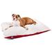 Majestic Pet Products Rory Classic Pet Bed Polyester/Synthetic Material/Cotton/Fleece in Red/White | 8 H x 48 W x 36 D in | Wayfair 78899565241