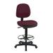 Office Star Products Mid-Back Drafting Chair Upholstered/Metal | 52 H x 21.25 W x 24.75 D in | Wayfair DC800-218