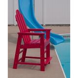 POLYWOOD® Long Island Counter Chair in Red | 50.5 H x 26.5 W x 30.5 D in | Wayfair ECD24SR