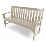 POLYWOOD® Vineyard 48" Patio Bench Plastic in Brown | 35.25 H x 60.5 W x 24 D in | Wayfair GNB60SA