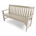 POLYWOOD® Vineyard 48" Patio Bench Plastic in Brown | 35.25 H x 60.5 W x 24 D in | Wayfair GNB60SA