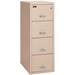 FireKing 4-Drawer Vertical Filing Cabinet Metal/Steel in Brown | 57 H x 21.3125 W x 32.0625 D in | Wayfair 4-2157-2 (champagne)