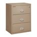 FireKing Fireproof 3-Drawer Lateral Filing Cabinet Metal/Steel in Brown | 40.25 H x 37.5 W x 22.125 D in | Wayfair 3-3822-C (taupe) (w/ 3006 Lock)