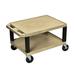 H. Wilson Company Tuffy Two Shelf Utility Cart, Wood in Black | Wayfair WT16RE-B