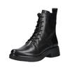Schnürstiefelette CAPRICE "Caprice Stiefelette Leder", Damen, Gr. 40, schwarz (schwarz, schwarz), Leder, casual, Schuhe