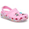 Clog CROCS "Mickey Friends Minnie Classic Clog K", Kinder, Gr. 29, rosa, Croslite, casual, Schuhe, Hausschuh mit buntem Motiv