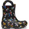 Gummistiefel CROCS "Mickey Friends Handle It K", Kinder, Gr. 22, bunt (multifarben), Croslite, casual, Schuhe, Regenstiefel, Matschstiefel mit coolem Motiv