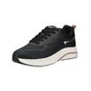 Sneaker TAMARIS "Tamaris Sneaker Lederimitat/Textil", Damen, Gr. 39, schwarz, Lederimitat, Textil, casual, Schuhe