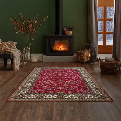 Teppich OTTO HOME "Ezzo, mit Bordüre, Made in Belgium", rot, B:60cm H:7mm L:110cm, Polypropylen, Teppiche, Orient-Optik, mit Bordüre, Teppich, Kurzflor, Weich, Wohnzimmer Image