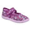 Hausschuh RICHTER "Mia WMS: Mittel", Kinder, Gr. 33, rosa, Baumwolle, geblümt, casual, Schuhe, Kindergartenschuhe mit WMS, Größenschablone zum Download