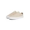 Sneaker TOMMY HILFIGER "PREMIUM DRESS CUPSOLE SUEDE", Herren, Gr. 45, beige, Veloursleder, sportlich, Schuhe, Freizeitschuh, Halbschuh, Schnürer mit seitlicher Logoprägung