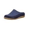Hausschuh HAFLINGER "Haflinger Hausschuhe Filz", Herren, Gr. 43, blau (jeans), Filz, casual, Schuhe