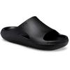 Pantolette CROCS "Mellow Recovery Slide", Herren, Gr. 43, schwarz, Croslite, unifarben, casual, Schuhe, Badeschuh, Pool Slide, Sommerschuh mit Fußbett