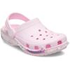 Clog CROCS "Classic Star Sparkle Clog K", Kinder, Gr. 30, rosa, Croslite, Glitzer, casual, Schuhe, Freizeitschuh, Sandale mit coolem Motiv