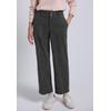 Stoffhose STREET ONE STUDIO, Damen, Gr. 44, Länge 28, shore grau, Stoff, 100% Polyester, unifarben, casual, comfort fit knöchelfrei, Hosen, High Waist