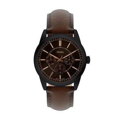Quarzuhr FOSSIL "PEARSON", dunkelbraun, braun, Armbanduhren, Herren, Armbanduhr, Herrenuhr, Lederarmband, analog, Tag, Wochentag Image