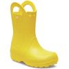 Gummistiefel CROCS "Handle It Rain Boot K", Kinder, Gr. 32, gelb, Croslite, casual, Schuhe, Regenstiefel, Matschstiefel mit Trageschlaufe