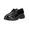 Schnürschuh PAUL GREEN "Paul Green Halbschuhe Leder", Damen, Gr. 38, schwarz (schwarz lack), Leder, casual, Schuhe