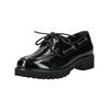 Mokassin PAUL GREEN "Paul Green Halbschuhe Leder", Damen, Gr. 42, schwarz (schwarz lack), Leder, casual, Schuhe