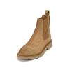 Chelseaboots MARC O'POLO "aus weichem Veloursleder", Damen, Gr. 36, braun (mid braun), Obermaterial: 100% Leder (Rind), unifarben, Schuhe