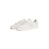 Sneaker TOMMY JEANS "THE GREENWICH EDGE LEATHER", Herren, Gr. 43, grau (weiß, hellgrau), Leder, Textil, sportlich, Schuhe, Freizeitschuh, Halbschuh, Schnürschuh mit Ziernähten geschmückt