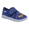 Hausschuh RICHTER "Mailo WMS: Mittel", Kinder, Gr. 29, blau, Baumwolle, kontrastfarbene Details, casual, Schuhe, Klettschuh mit WMS, Größenschablone zum Download