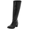 Weitschaftstiefel SHEEGO, Damen, Gr. 40, schwarz, Leder, Schuhe