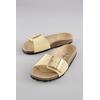 Pantolette ANISTON SHOES, Damen, Gr. 42, gelb (hellgelb), Veloursleder, klassisch, Schuhe, Hausschuh, Sommerschuh, Schlappen - NEUE KOLLEKTION