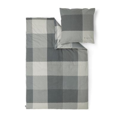 Bettwäsche BUGATTI "bugatti Satin-Flanell Kombi-Bettwäsche", grau, B/L: 135cm x 200cm, , Mako-Satin-Flanell, B: 80cm, Mako-Satin, Flanell, Obermaterial: 100% Baumwolle, Bettwäsche, in hochwertiger 2-in-1-Qualität Image