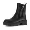 Chelseaboots GABOR, Damen, Gr. 41, schwarz, Kalbsleder, unifarben, modisch, Schuhe, Blockabsatz, Bikerboots mit Best Fitting-Ausstattung