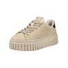 Plateausneaker TAMARIS "Tamaris Sneaker Veloursleder", Damen, Gr. 39, braun (antelope), Veloursleder, casual, Schuhe