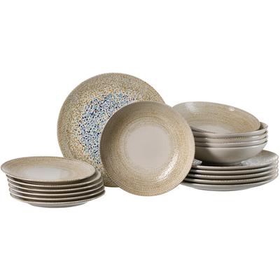 Tafelservice RITZENHOFF & BREKER "Rimini", braun, 18 tlg., Steinzeug, Geschirr-Sets, aus Steinzeug für 6 Personen Image