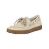 Bootsschuh PAUL GREEN "Paul Green Halbschuhe Veloursleder", Damen, Gr. 42, beige, Veloursleder, casual, Schuhe